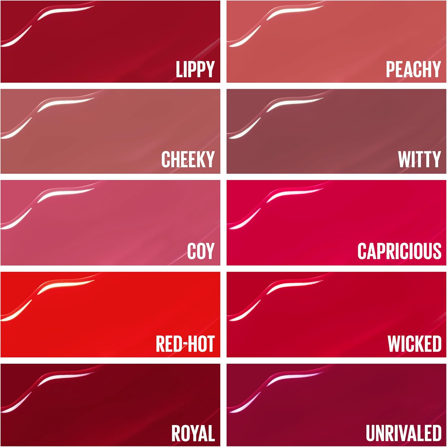 Maybelline Labial líquido brillante Superstay Vinyl Ink Tono Cheeky, 4.2ml - Dura hasta por 16H, brillo instantáneo sin grumos, sin transferencias