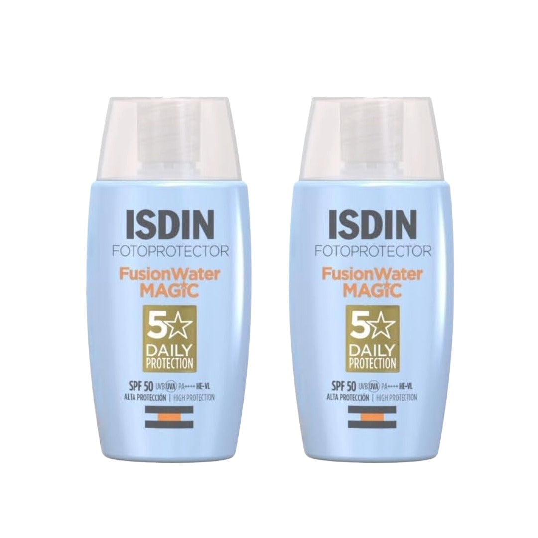 ISDIN Fotoprotector Fusion Water Magic SPF 50 50ml - Pack 2 UND