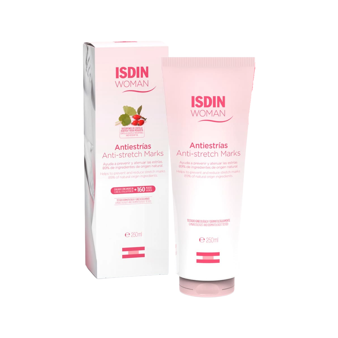ISDIN Woman Antiestrías Crema para Prevenir y Atenuar las Estrías 250ml