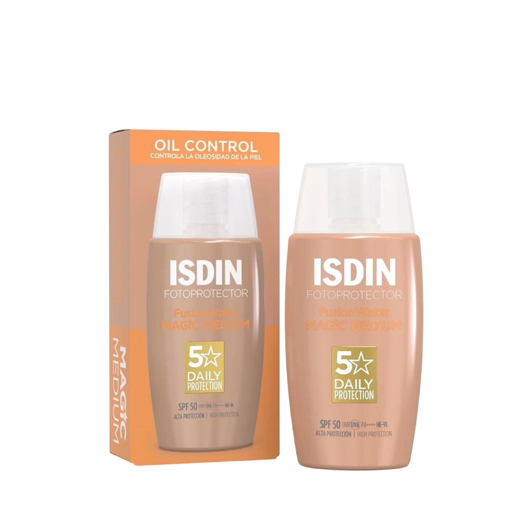 ISDIN Fotoprotector Fusion Water Magic Medium COLOR SPF 50, 50ml