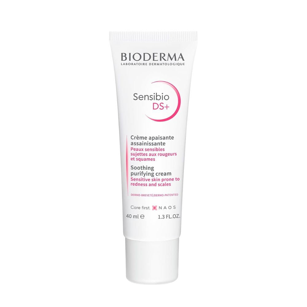 Bioderma, Sensibio DS+, Purificante Suave para Piel Sensible, Elimina Escamas y Enrojecimiento, 40 ml