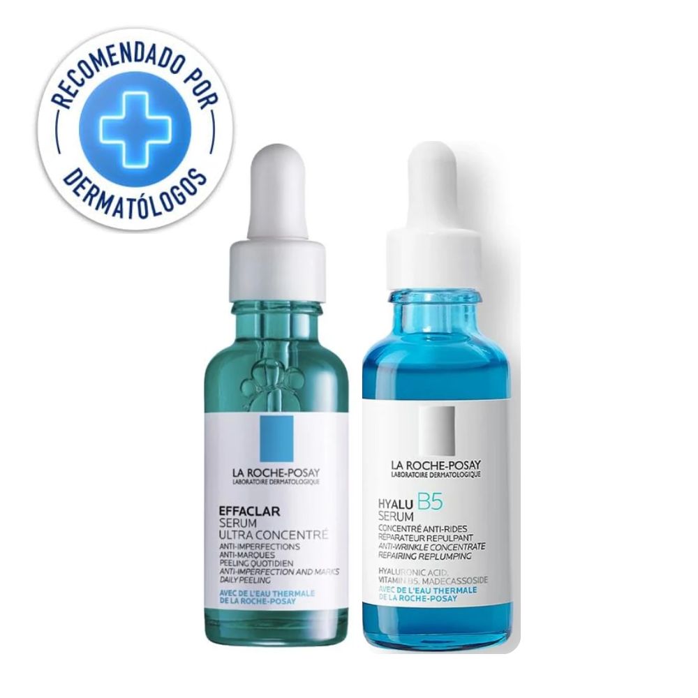 La Roche Posay Dúo-Pack Corrección e Hidratación - Effaclar Serum- y- Hyalu B5 Serum