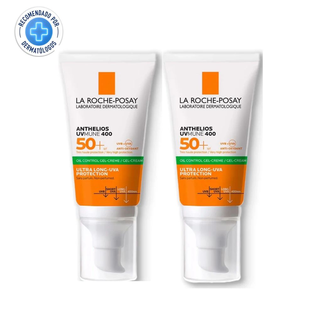 La Roche Posay Pack Dúo Bloqueador Anthelios piel mixta/ grasa sin color