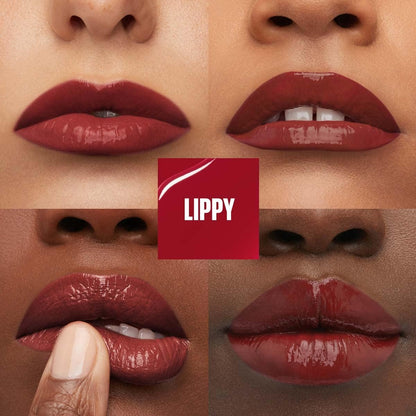 Maybelline Labial líquido brillante Superstay Vinyl Ink Tono Lippy 10 - Dura hasta por 16H, brillo instantáneo sin grumos, sin transferencias