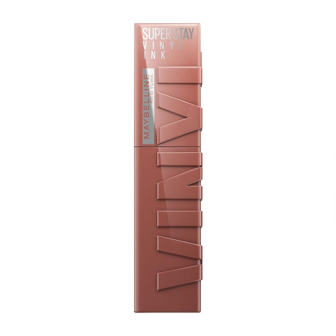Maybelline Labial líquido brillante Superstay Vinyl Ink Tono Punchy, 4.2ml - Dura hasta por 16H, brillo instantáneo sin grumos, sin transferencias