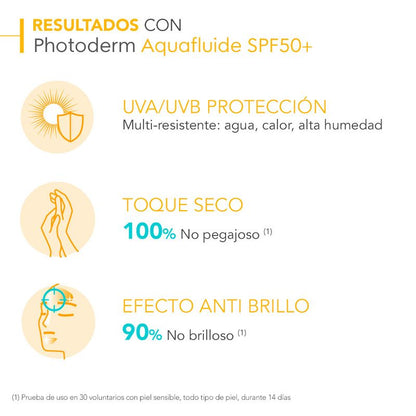 Bioderma Bloqueador Photoderm Aquafluido Tono Neutro Spf50+, 40ml