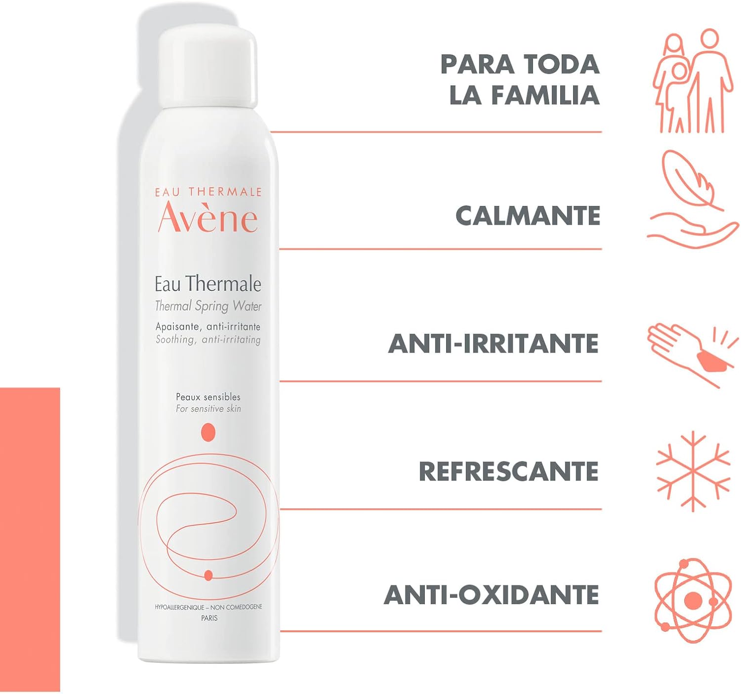 Avène Agua Termal Facial y Corporal en Spray, 300ml
