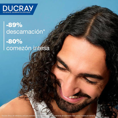 DUCRAY Kelual DS Shampoo Dermatológico Anticaspa, Alivia enrojecimiento y comezón, Ciclopiroxolamina y Piroctona Olamina, 100ml