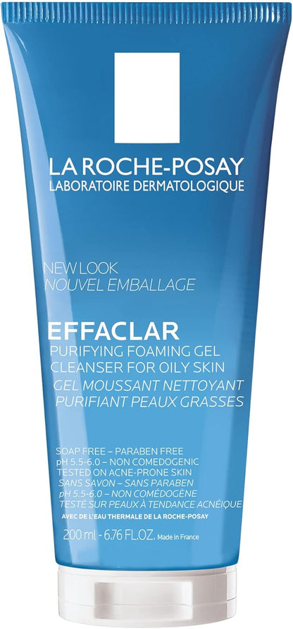 La Roche-Posay Limpiador Facial Effaclar Gel Purificante, Para Piel Mixta a Grasa 200ml