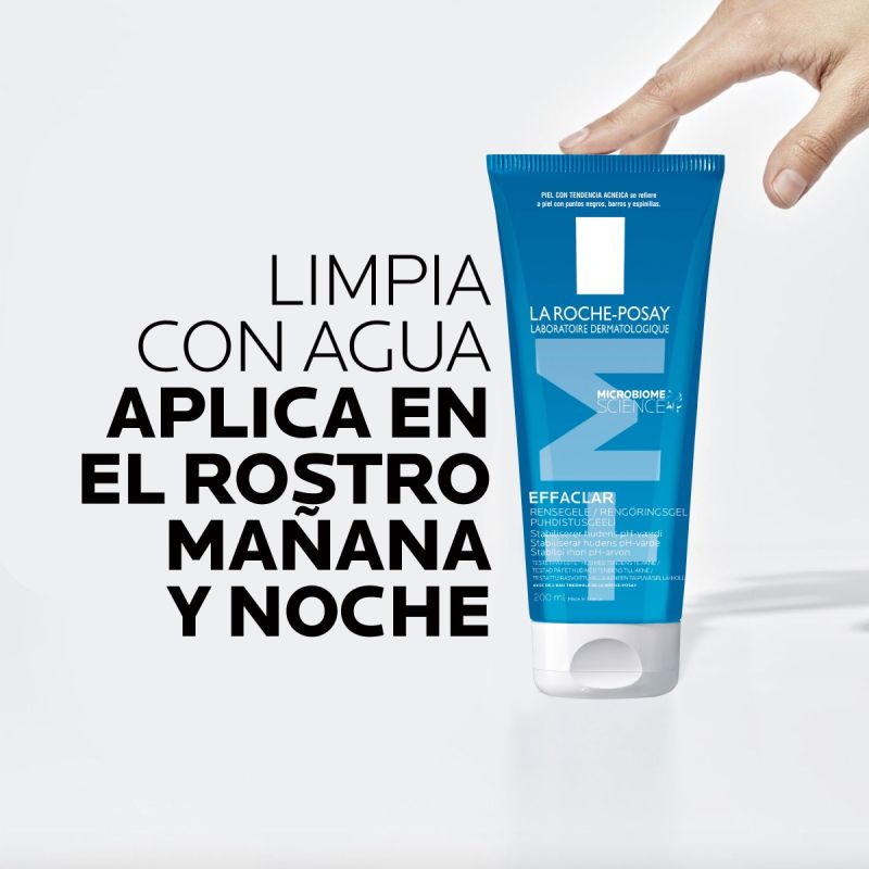 La Roche-Posay Limpiador Facial Effaclar Gel Purificante, Para Piel Mixta a Grasa 200ml