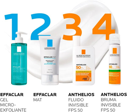 La Roche-Posay Anthelios Bruma Invisible Ultraligera FPS 50+ Protector Solar Facial Spray, 75ml