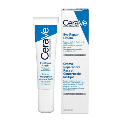 CeraVe Crema Reparadora para Contorno de Ojos, Bolsas y Ojeras 14gr