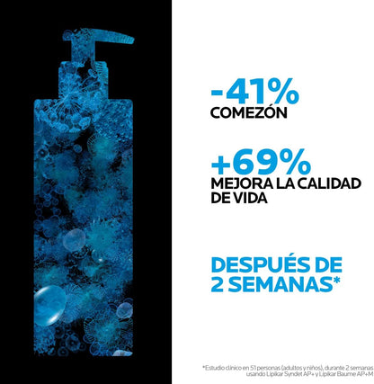 La Roche-Posay Lipikar Baume AP+M Crema Corporal para Piel Muy Seca o con Tendencia Atopica. Humecta la Piel y Reduce la Comezon, 400 ml