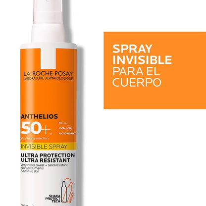 La Roche-Posay Protector Solar Corporal Anthelios en Spray Invisible FPS50+ 200ml