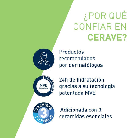 CeraVe Limpiadora Crema-Espuma Hidratante Facial Diaria para Piel Normal a Seca 236ml