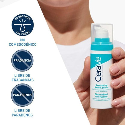 Cerave Serum Retinol Anti-Marcas Para Piel Grasa o Acne, 30ml