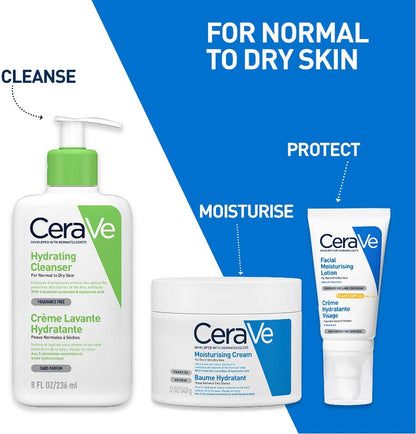 CeraVe Loción Hidratante de Rostro FPS30 |52ml| Hidratante facial diario con protector solar