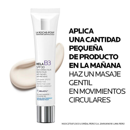 La Roche-Posay Mela B3 Crema Hidratante FPS30, 40ml