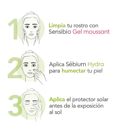 BIODERMA, Sébium Hydra Crema Facial Hidratante Restauradora por 24 Horas, 40ML