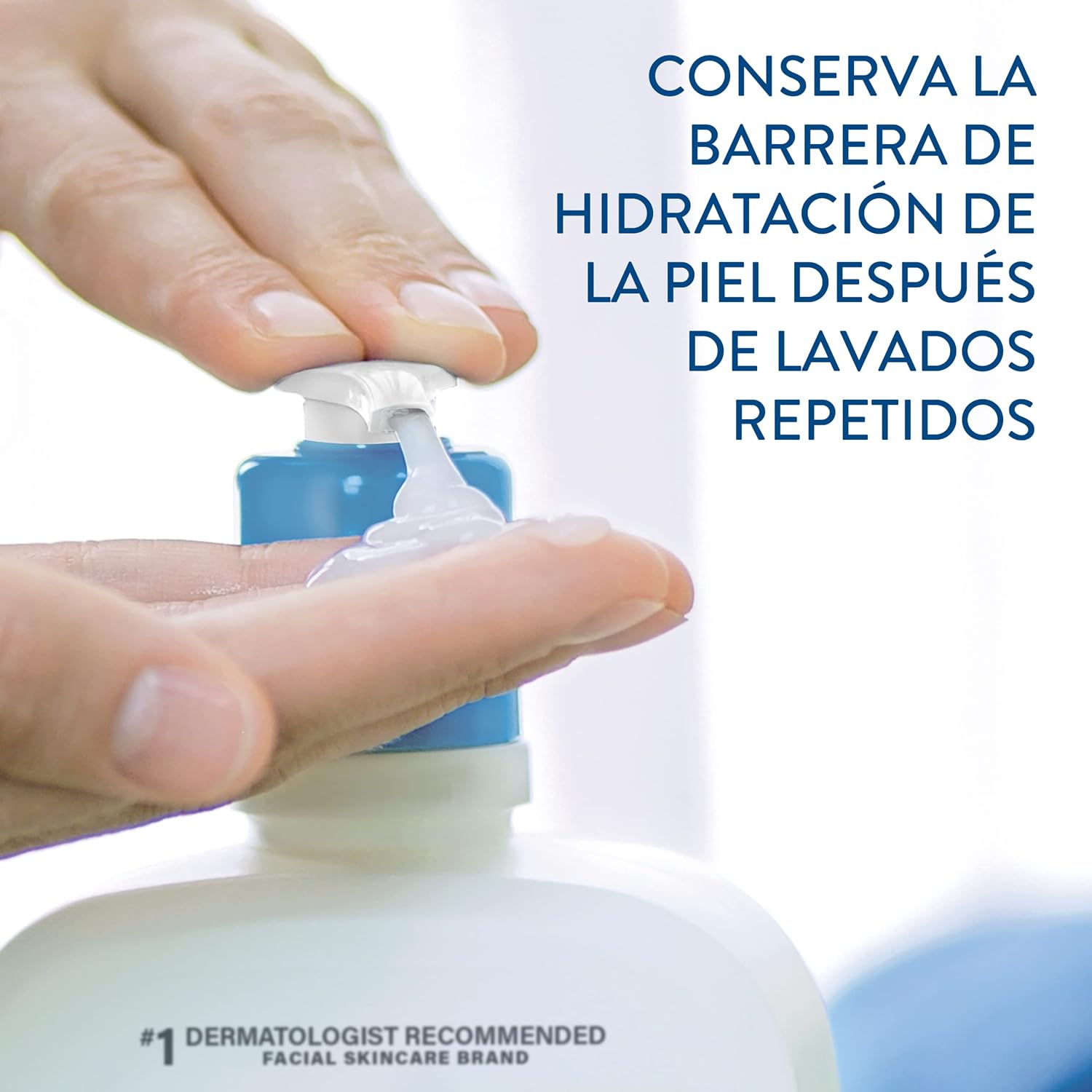 CETAPHIL Loción Limpiadora Piel Sensible 1 pz 473 ml Hidrata Mientras Limpia y Suaviza Recomendada por Dermatólogos para Piel Sensible