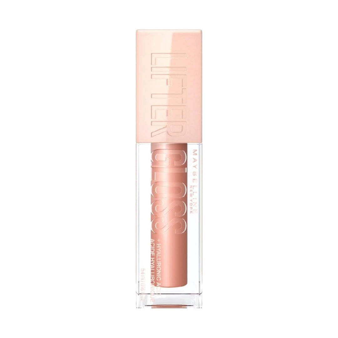 Maybelline Gloss hidratante para labios Lifter Gloss Tono Stone, 5.4ml - Brillo de labios de larga duración, formulado con Ácido Hialurónico, sin sensación pegajosa