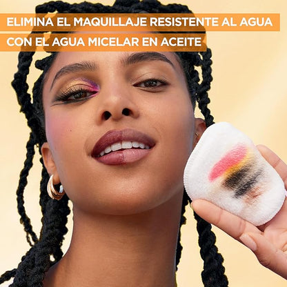 Garnier Skin Active Agua micelar desmaquillante bifásica, 400ml. Limpia, desmaquilla y nutre, remueve maquillaje a prueba de agua, para todo tipo de piel