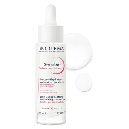 BIODERMA, Sérum Facial, Sensibio Defensive Serum Hidratante, Reduce Líneas de Expresión, para Piel Sensible, 30 ml