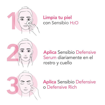 BIODERMA, Sérum Facial, Sensibio Defensive Serum Hidratante, Reduce Líneas de Expresión, para Piel Sensible, 30 ml