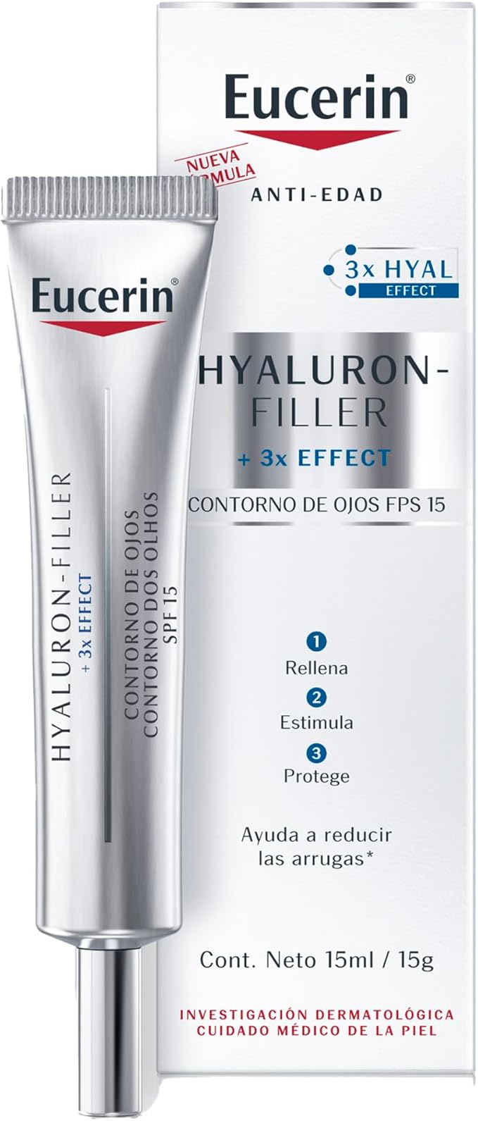 Eucerin Hyaluron-filler Ojos Fps 15+ 15ml