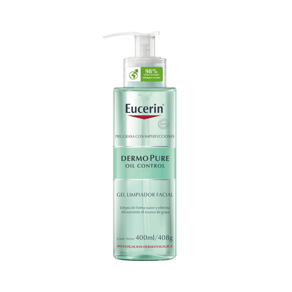Eucerin Gel limpiador facial piel grasa imperfecciones , 400ml