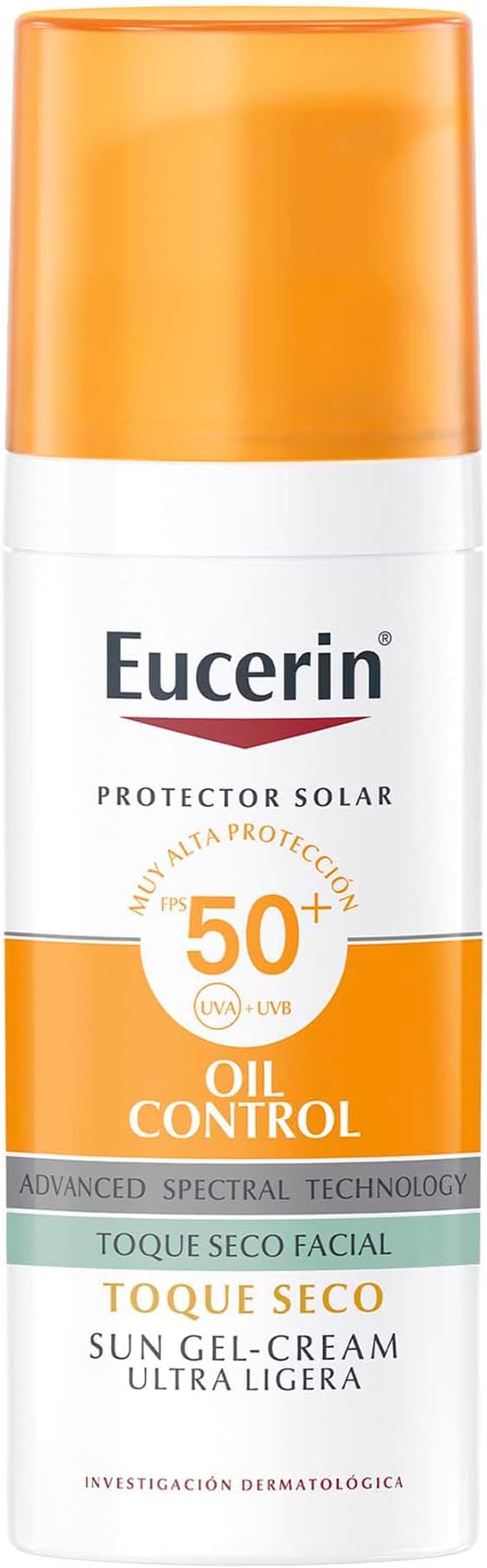 Eucerin Protector solar facial efecto mate toque seco Oil Control, 50 ml