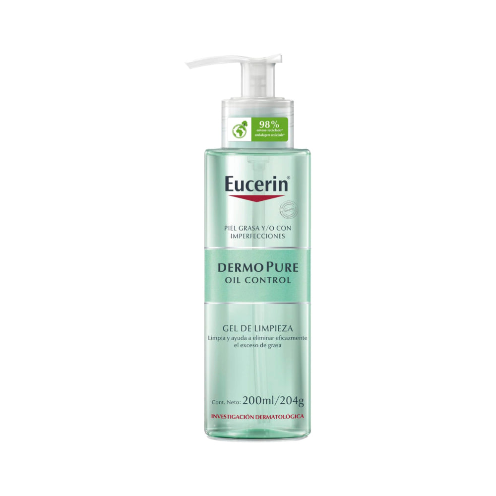 Eucerin DermoPure Gel Limpiador Facial, 200 ml