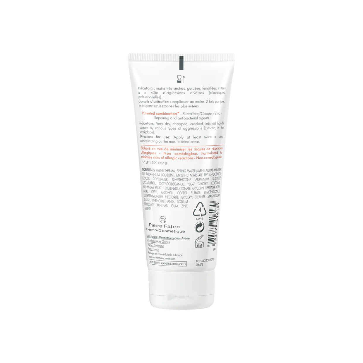 Crema para Manos Avène Cicalfate Repair