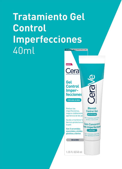 Cerave Gel Facial tratamiento Anti-imperfecciones Para Piel Grasa o Acne, 40ml