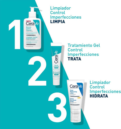 Cerave Gel Facial tratamiento Anti-imperfecciones Para Piel Grasa o Acne, 40ml