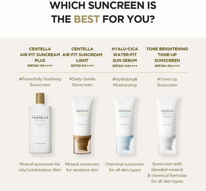 SKIN1004 Protector Solar mineral Madagascar Centella Air-fit Suncream Light
