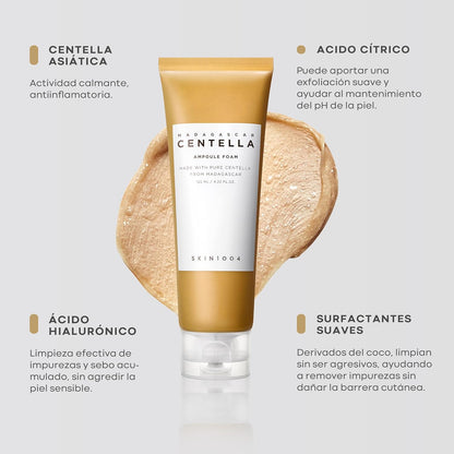 SKIN1004 Limpiador calmante e hidratante Madagascar Centella Ampoule Foam 125 ml