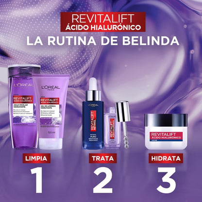 L'Oréal Paris Crema de Noche Revitalift Ácido Hialurónico, 50ml