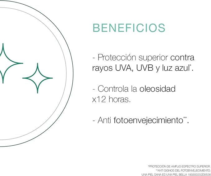 Protector Solar Facial Neutrogena Sun fresh Derm care Sin color FPS 70 40g