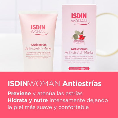 ISDIN Woman Antiestrías Crema para Prevenir y Atenuar las Estrías 250ml