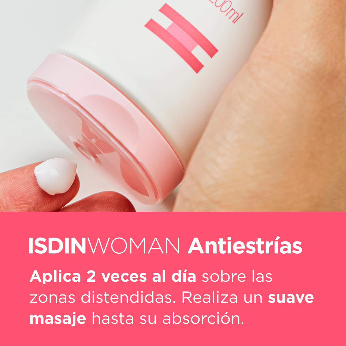 ISDIN Woman Antiestrías Crema para Prevenir y Atenuar las Estrías 250ml