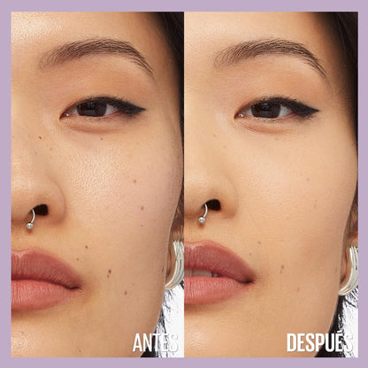 Maybelline Base de maquillaje líquida Superstay Lumi Matte Tono 128, 40ml - Efecto mate luminoso hasta por 30H, fórmula ligera de larga duración a prueba de agua y sudor, cobertura media a alta