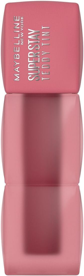 Maybelline Tinta para labios Super Stay Teddy Tint Tono Kneehigh, 4.2ml - Tinta multiusos de larga duración, efecto mate difuminado hasta por 12H, textura suave a los labios, sin transferencias