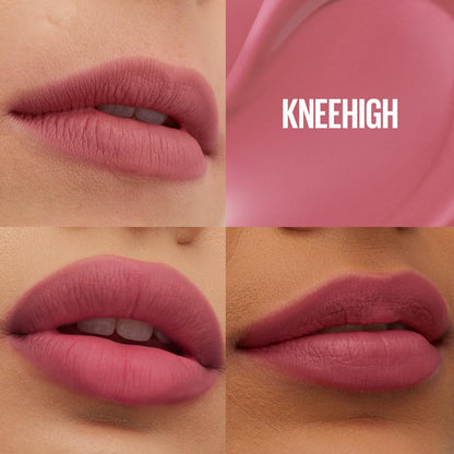 Maybelline Tinta para labios Super Stay Teddy Tint Tono Kneehigh, 4.2ml - Tinta multiusos de larga duración, efecto mate difuminado hasta por 12H, textura suave a los labios, sin transferencias