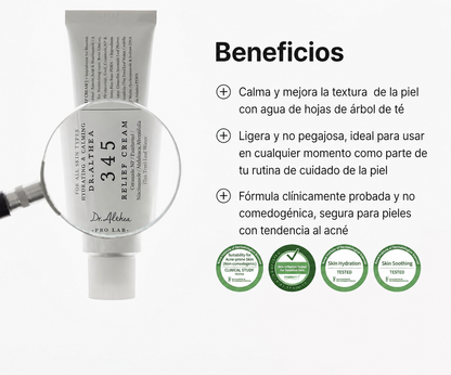 Dr. Althea 345 Relief Cream 50ml, calmante post-acné, PDRN, niacinamida, ácido hialurónico, cuidado vegano coreano
