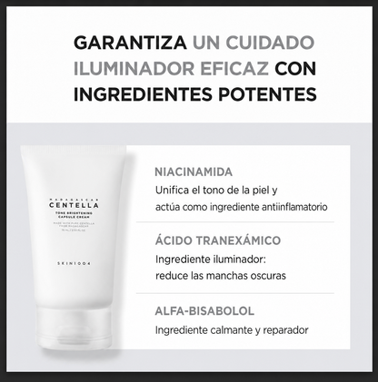 SKIN1004 Hidratante anti-manchas Madagascar Centella Tone Brightening Capsule Cream 75ml