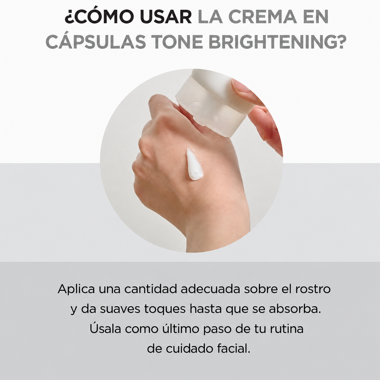 SKIN1004 Hidratante anti-manchas Madagascar Centella Tone Brightening Capsule Cream 75ml