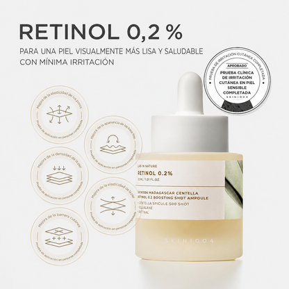 Skin1004 - Madagascar Centella Retinol 0.2% Boosting Shot Ampoule