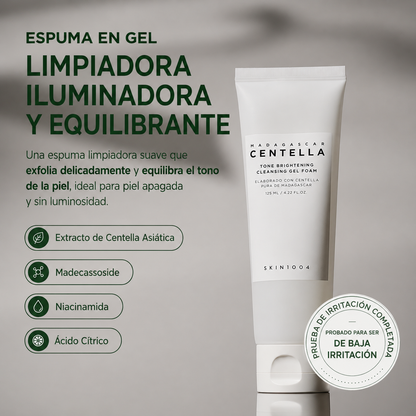 SKIN1004 Madagascar Centella Tone Brightening Cleasing Gel Foam 125ml