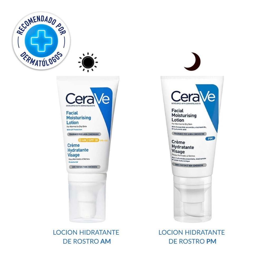 Pack Cerave Hidratación Todo El Dia AM/PM